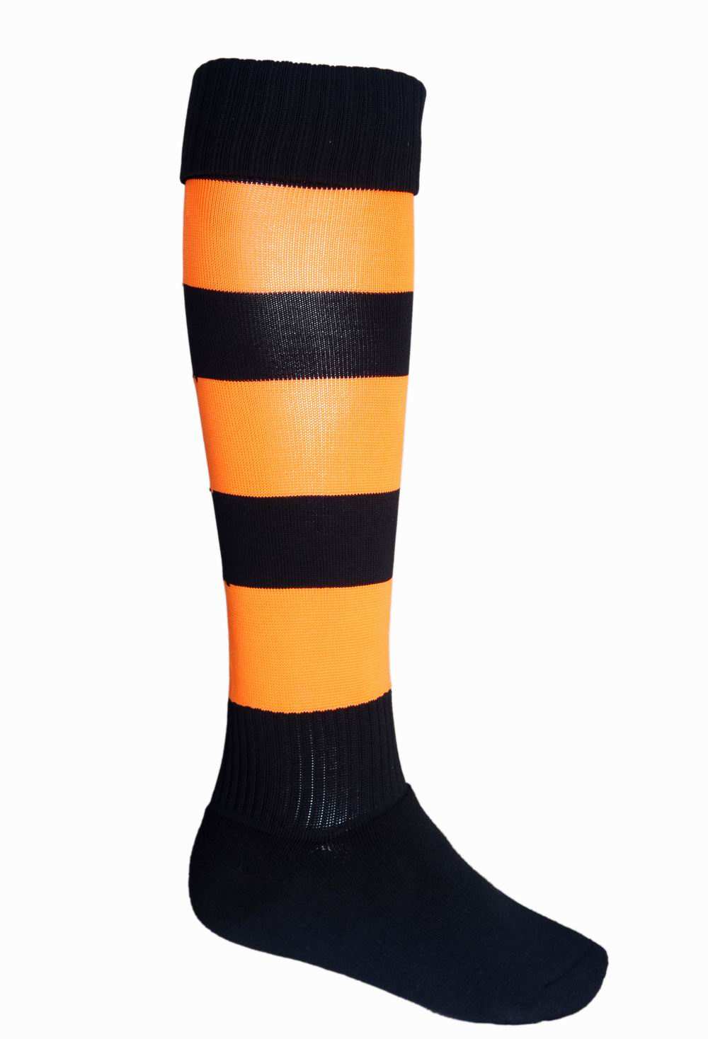 bocini/socks/small black orange footy socks